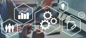 business meeting about WordPress development outsourcing services