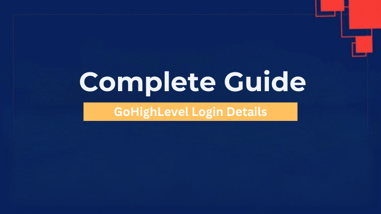 Illustration of GoHighLevel login page on screen