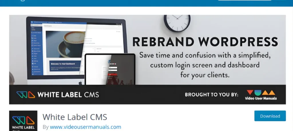 Website content management dashboard editing page