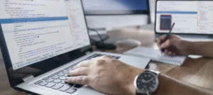 WordPress development outsourcing team working on a website project