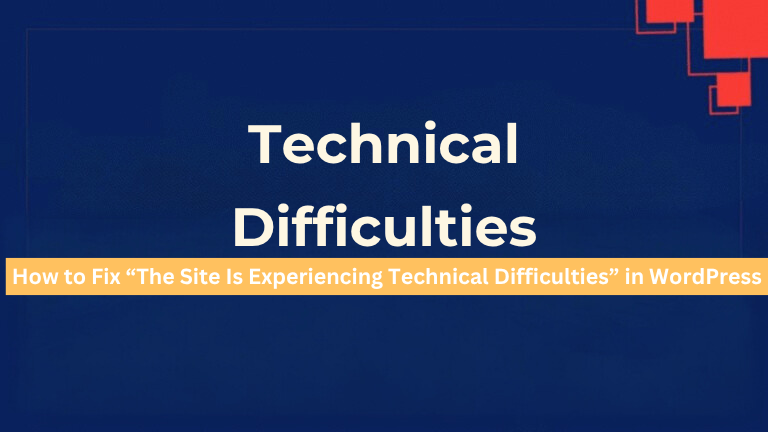 Experiencing Technical Difficulties